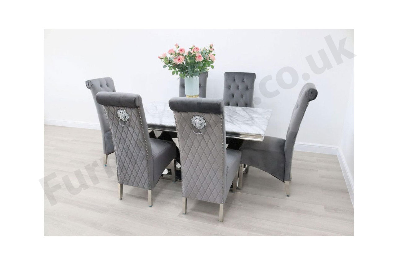 Naples Table & 6 Leon Chairs