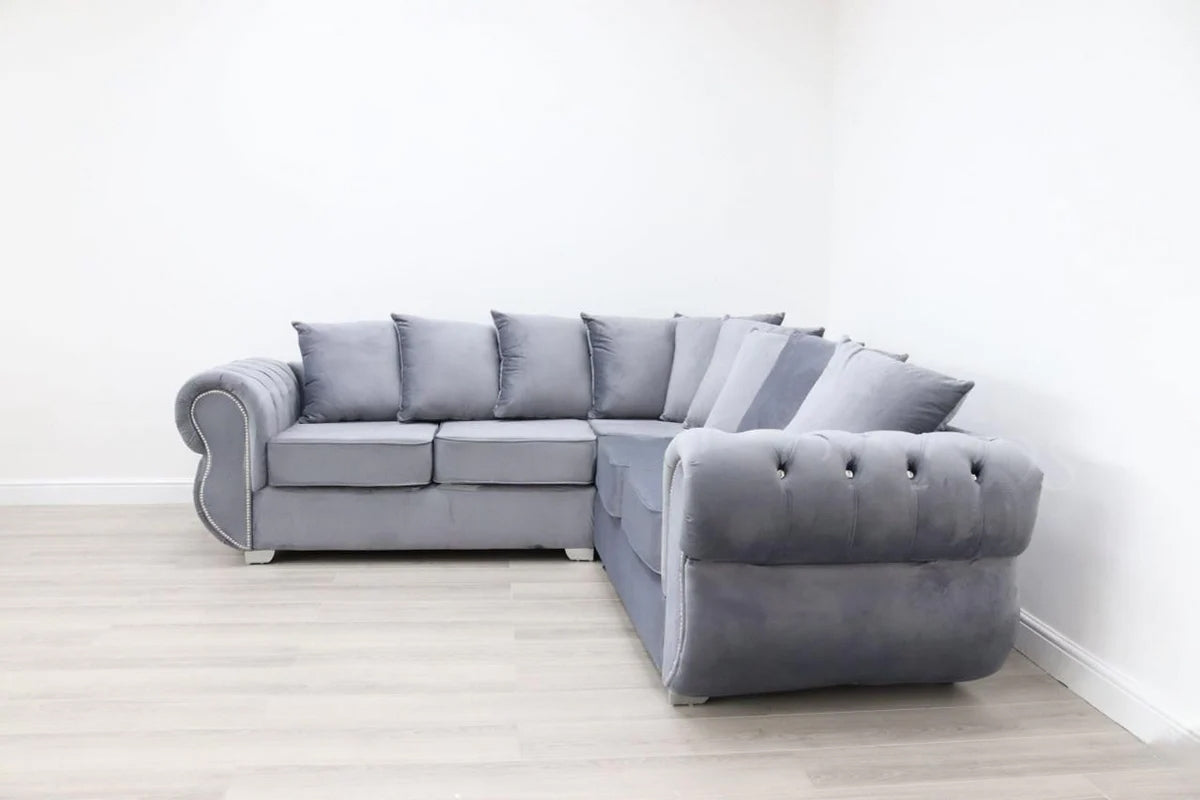 Riva Velvet Corner Sofa