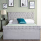 Sleigh Bed With Storage Ottoman Side Lift