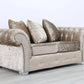 Bella Shimmer Velvet Sofa