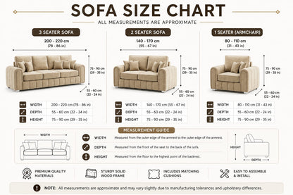 Milano-Elegant Beige Velvet Sofa Set