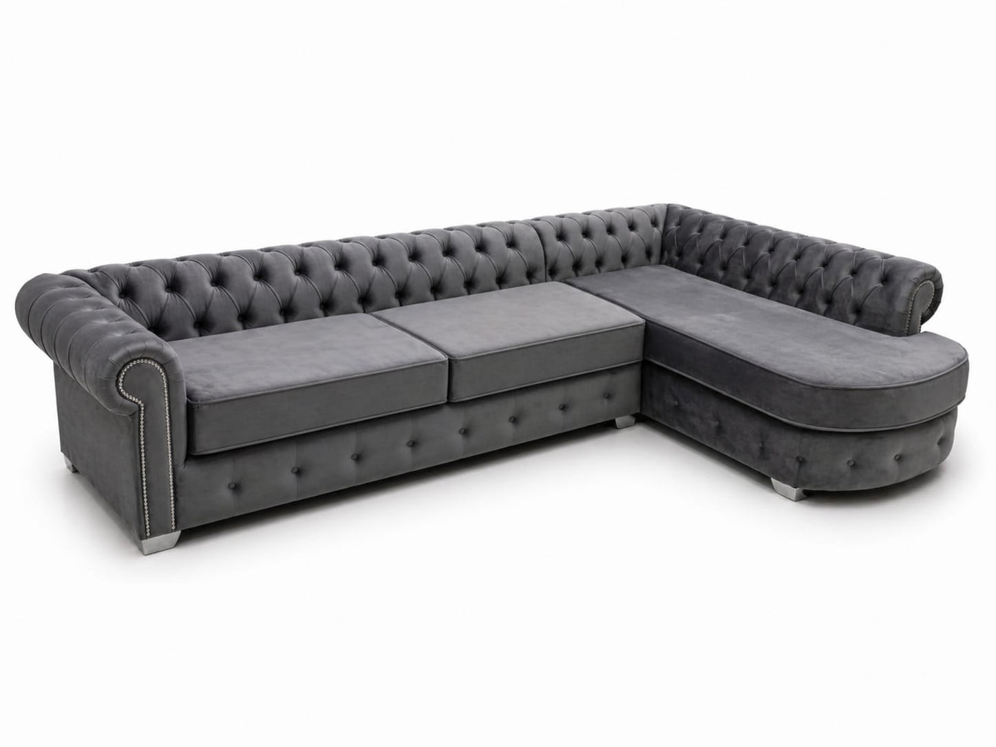 Chesterfield Corner Sofa with Chaise