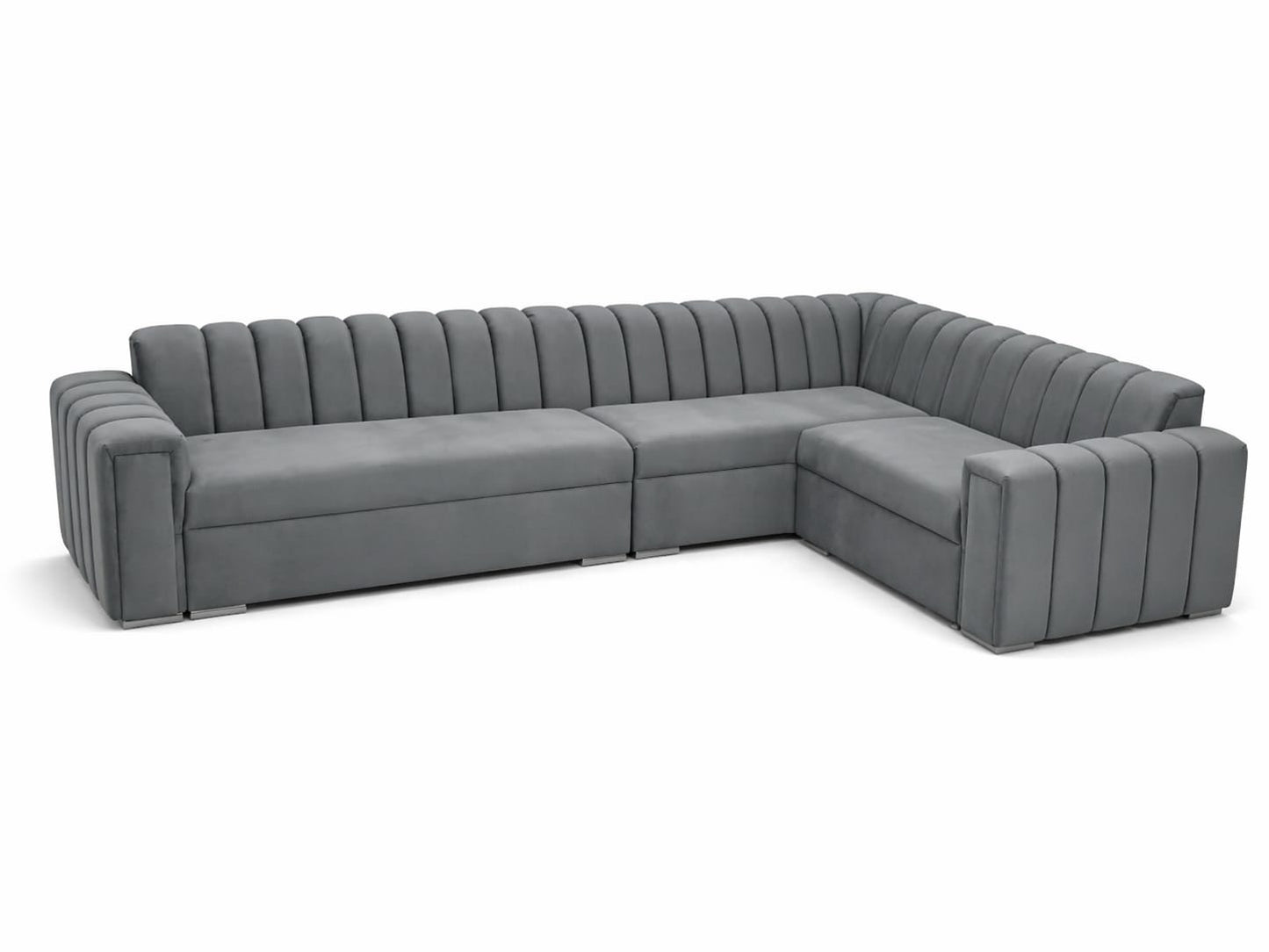 Hudson Grey Corner Sofa