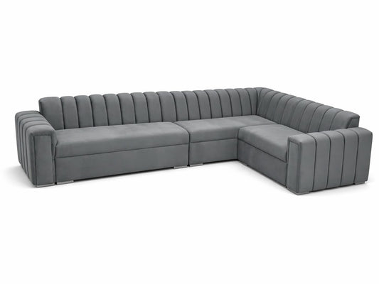 Hudson Grey Corner Sofa