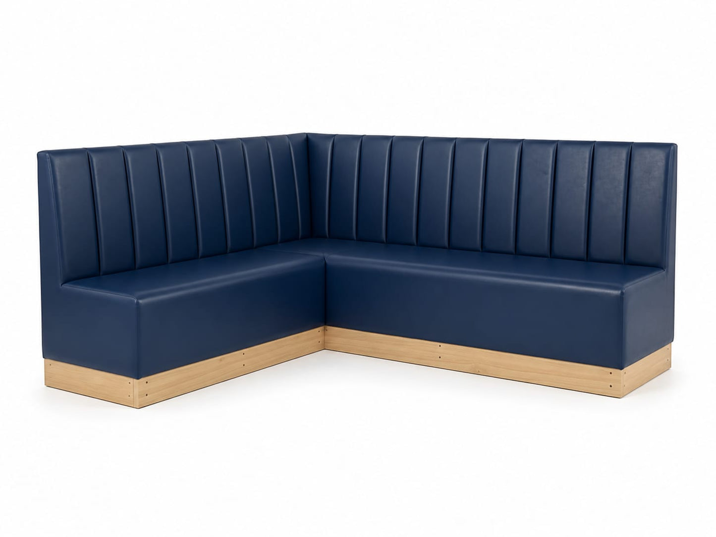 Nordic Bench (Blue + Wood)