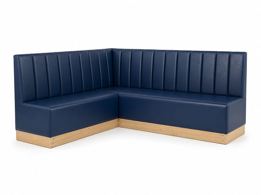 Nordic Bench (Blue + Wood)