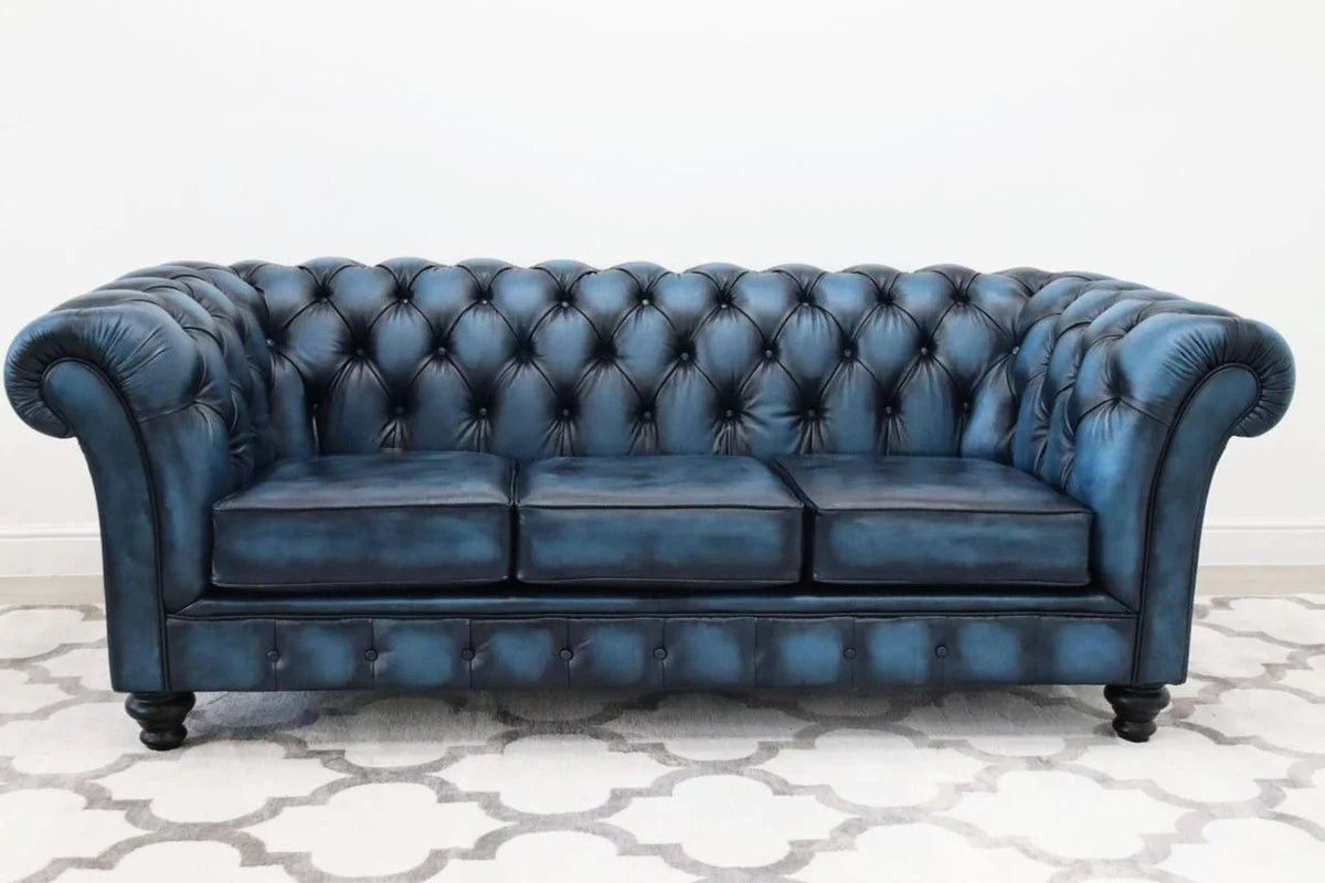 Chesterfield Antique Leather Sofa