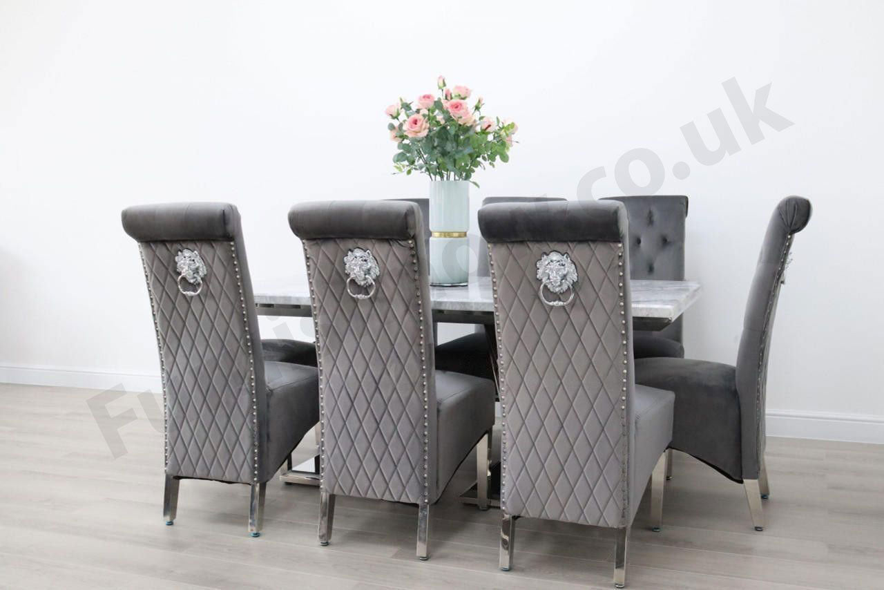 Sorrento Dining Table & 8 Leon Chairs