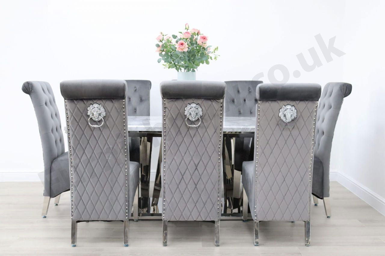 Sorrento Dining Table & 8 Leon Chairs