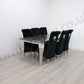 2m Rome & 6 Leon Chairs