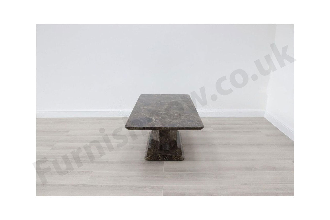 Nantes Brown Marble Effect Coffee Table