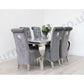 1.8m Rome & 6 Leon Chairs