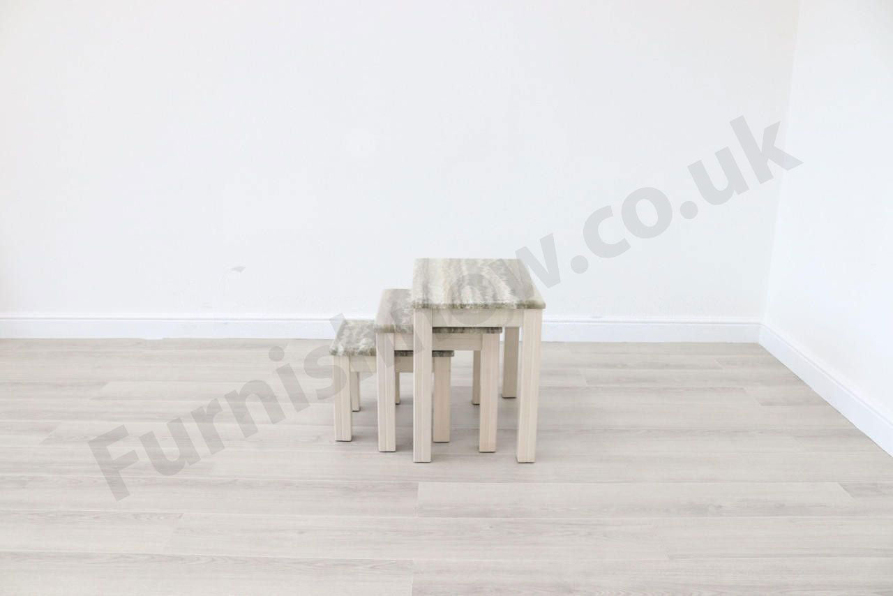 Lyon Oak Mable Effect Nest of Tables