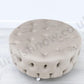 Upholstered Round Footstool/Coffee Table