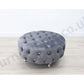 Upholstered Round Footstool/Coffee Table