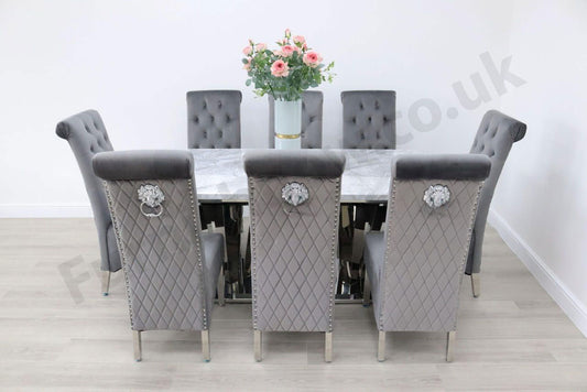 Sorrento Dining Table & 8 Leon Chairs