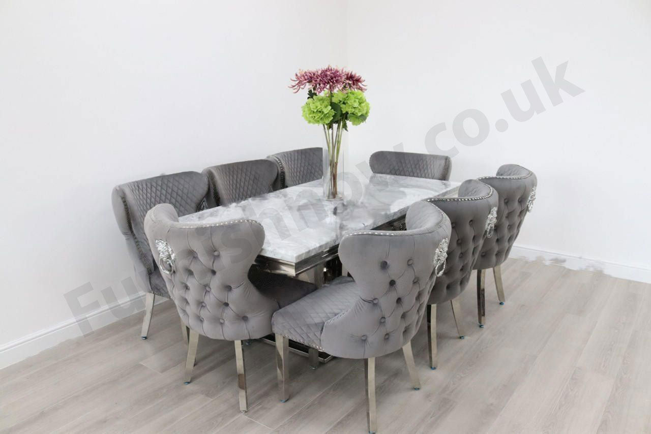 Sicily Table & 8 Valencia Chairs