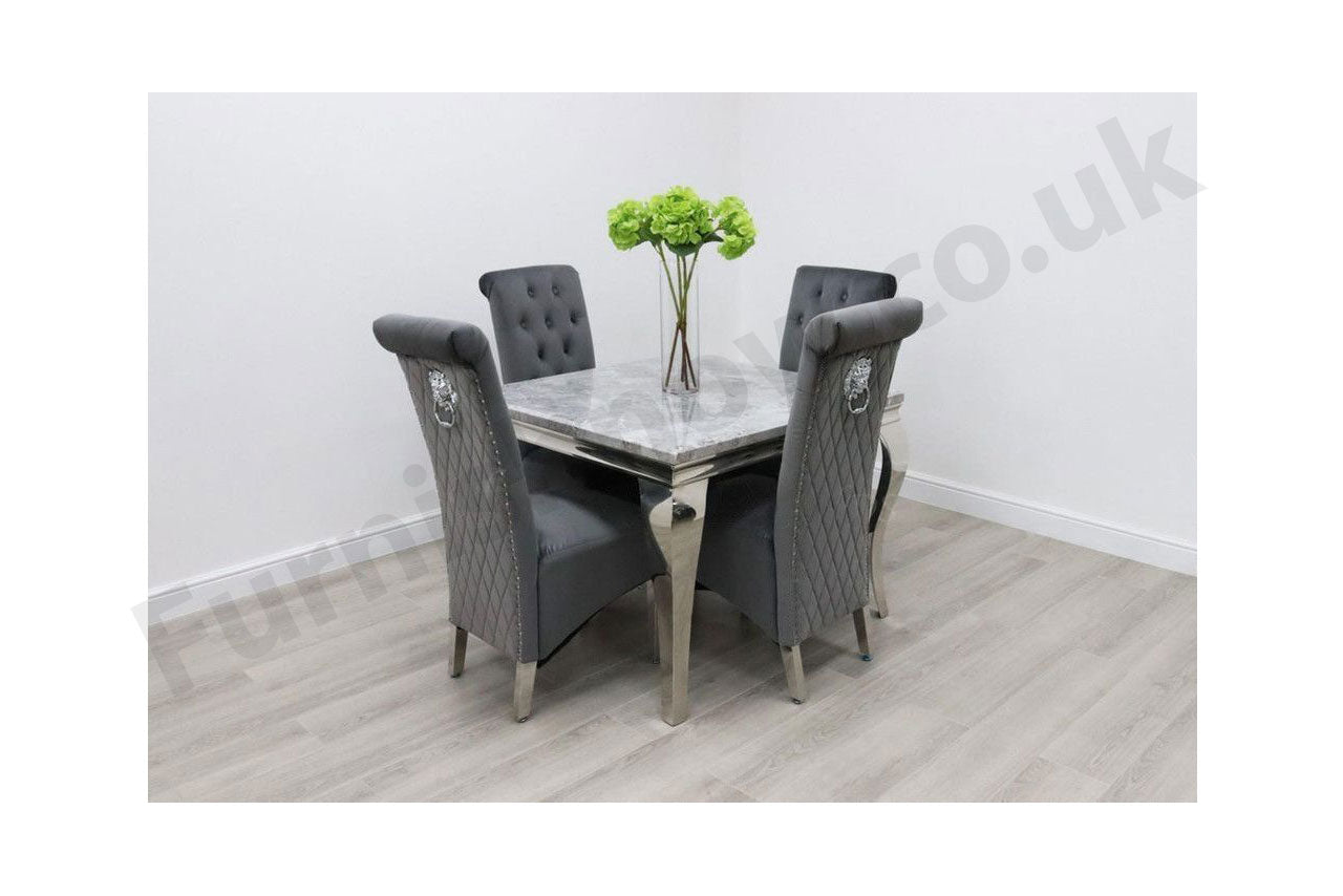 1m Rome & 4 Leon Chairs