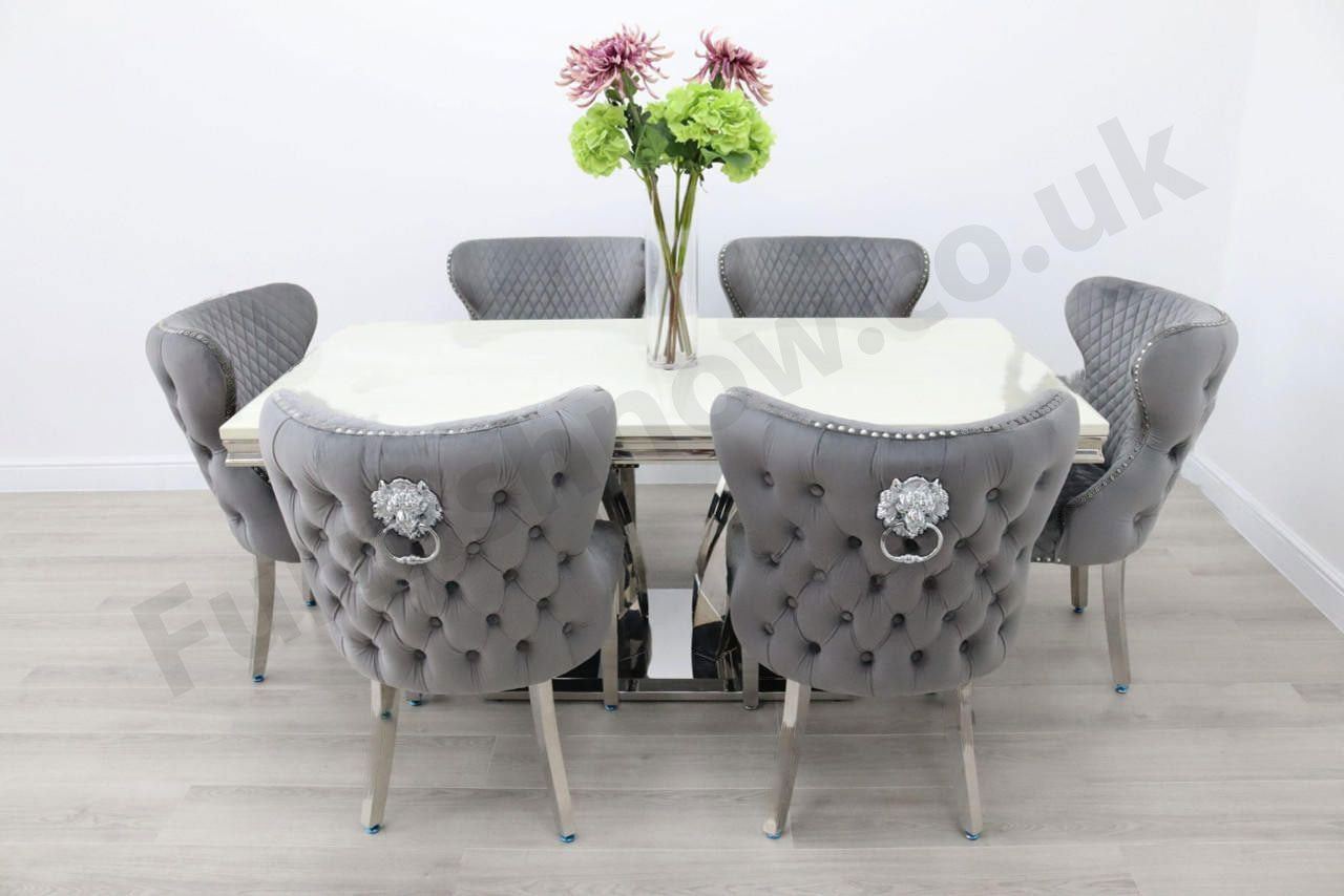 Sicily Table & 6 Valencia Chairs