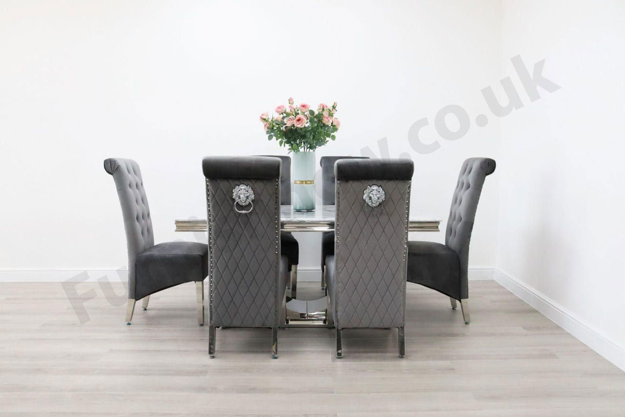 Naples Table & 6 Leon Chairs