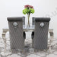 1.5m Rome & 4 Leon Chairs