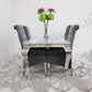 1.5m Rome & 4 Leon Chairs