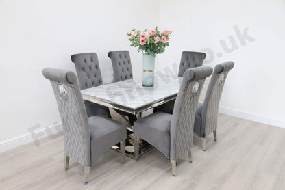 Naples Table & 6 Leon Chairs