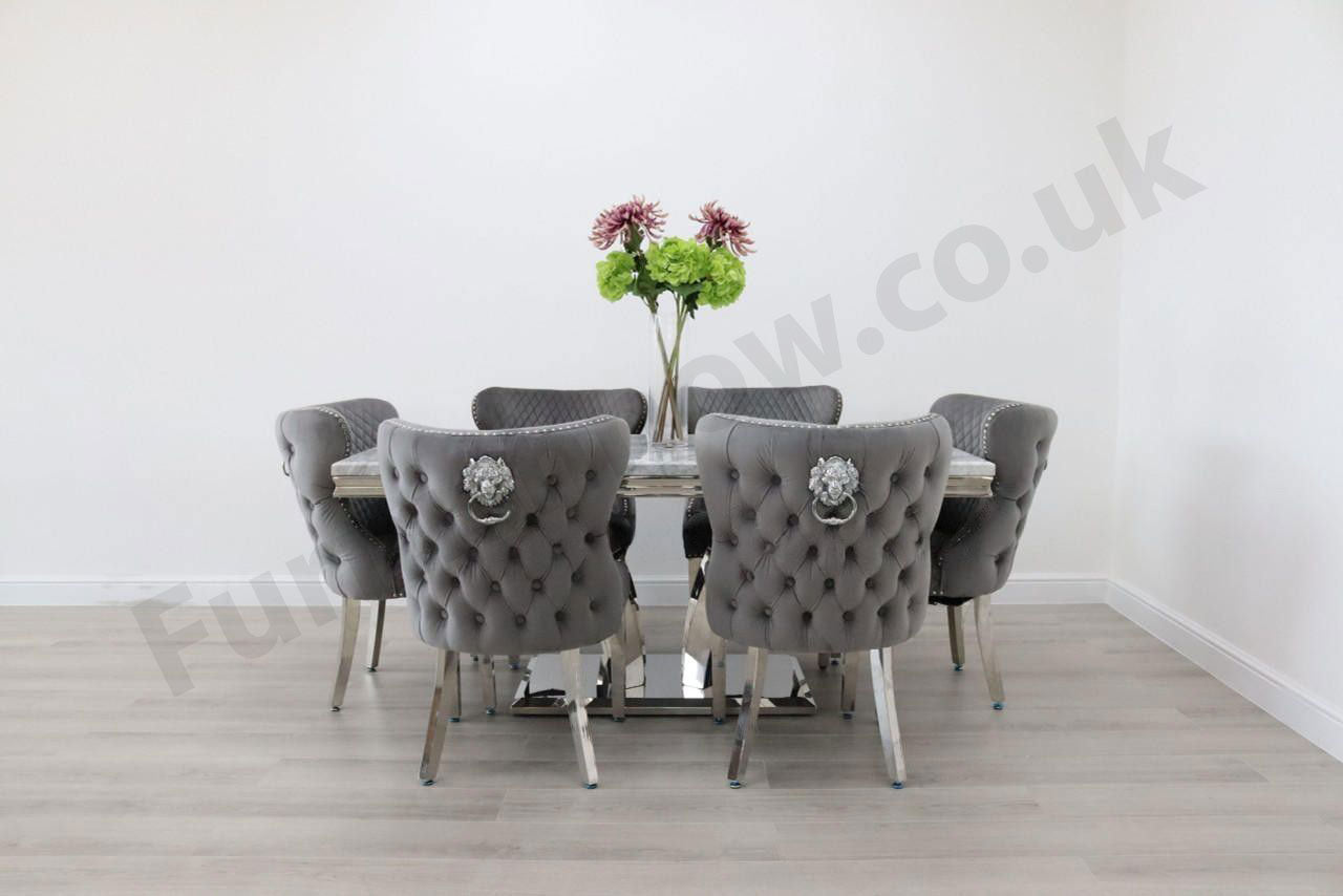 Sicily Table & 6 Valencia Chairs