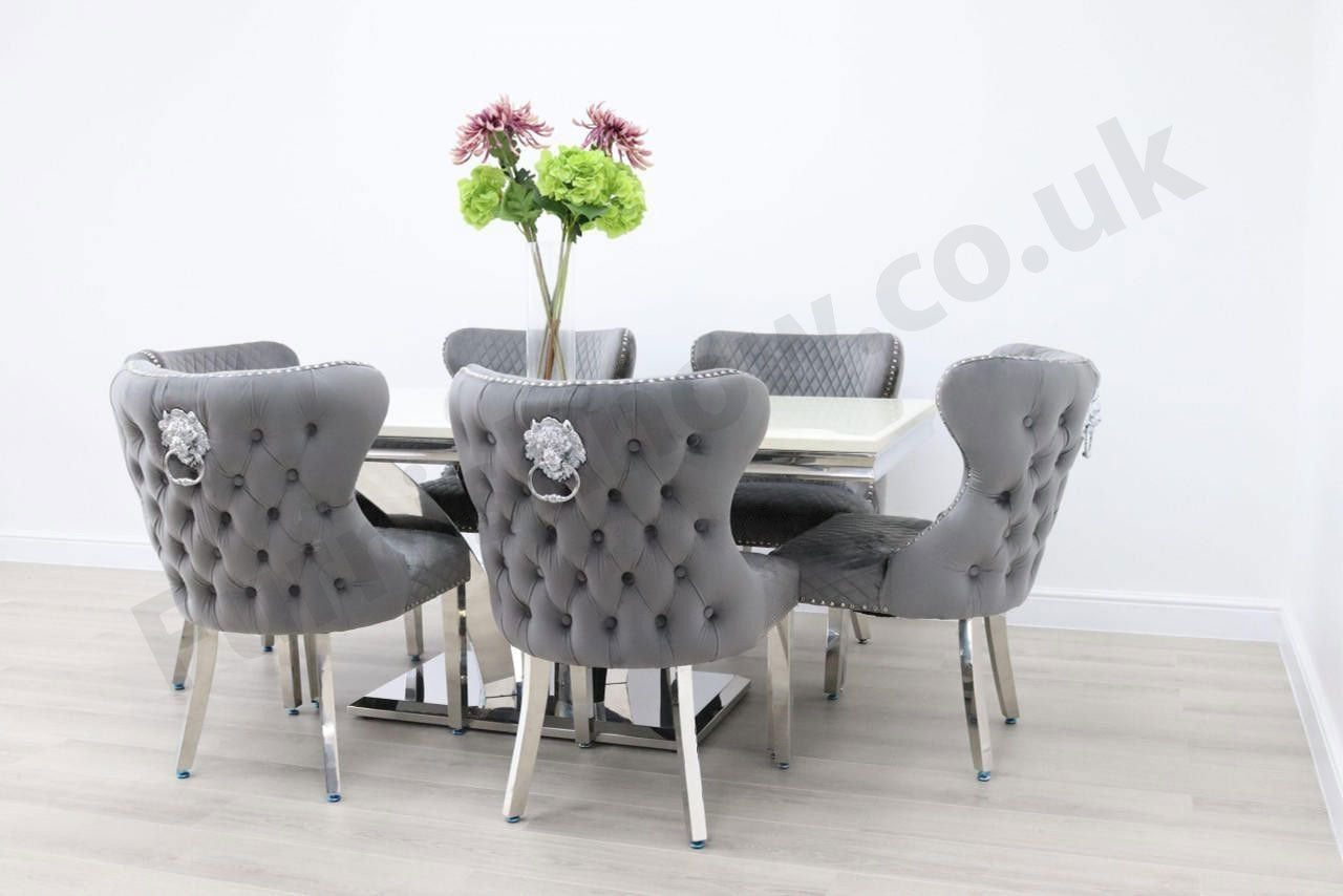 Sicily Table & 6 Valencia Chairs