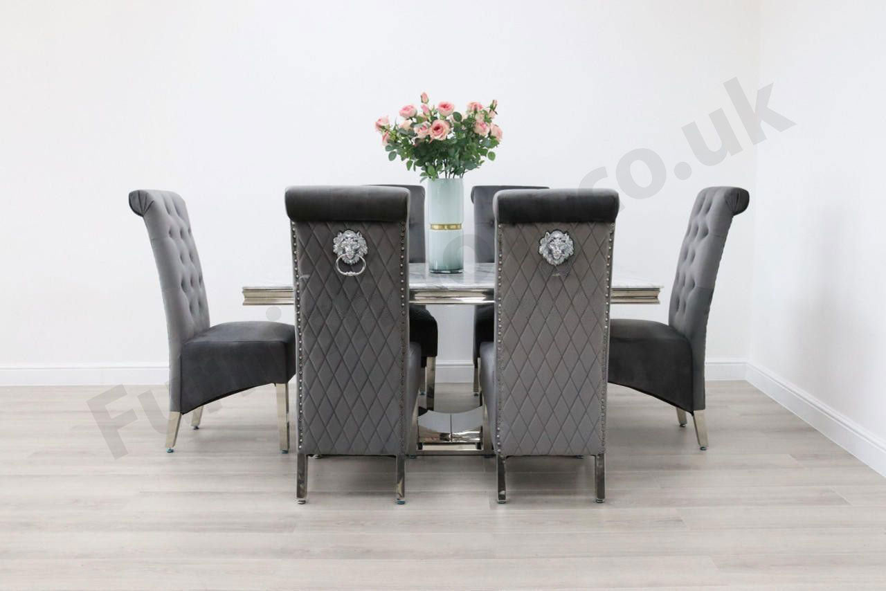 Naples Table & 6 Leon Chairs