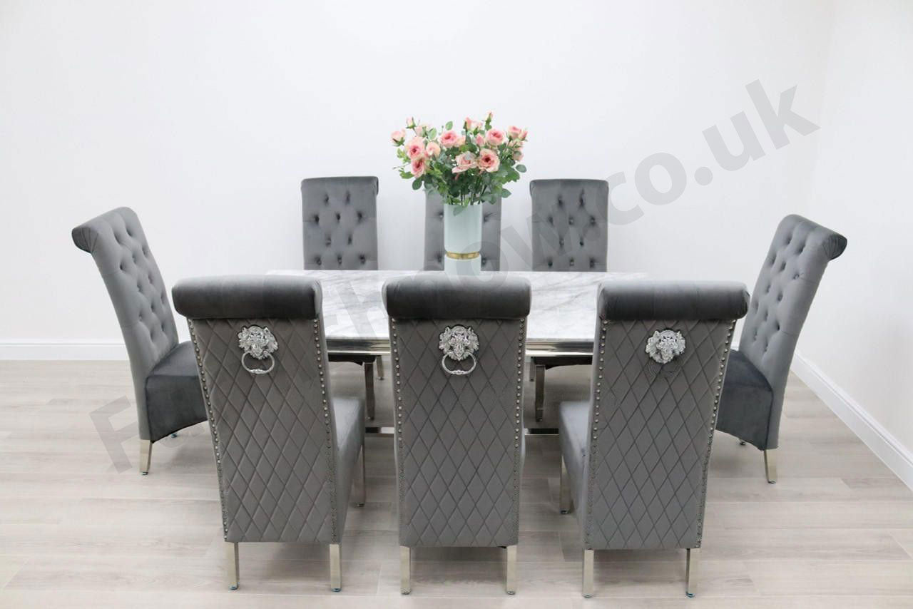 Venice Table & 8 Leon Chairs