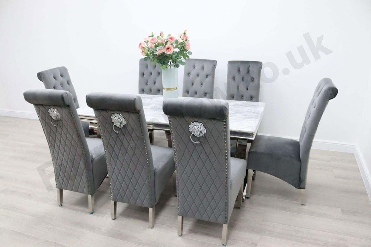 Venice Table & 8 Leon Chairs