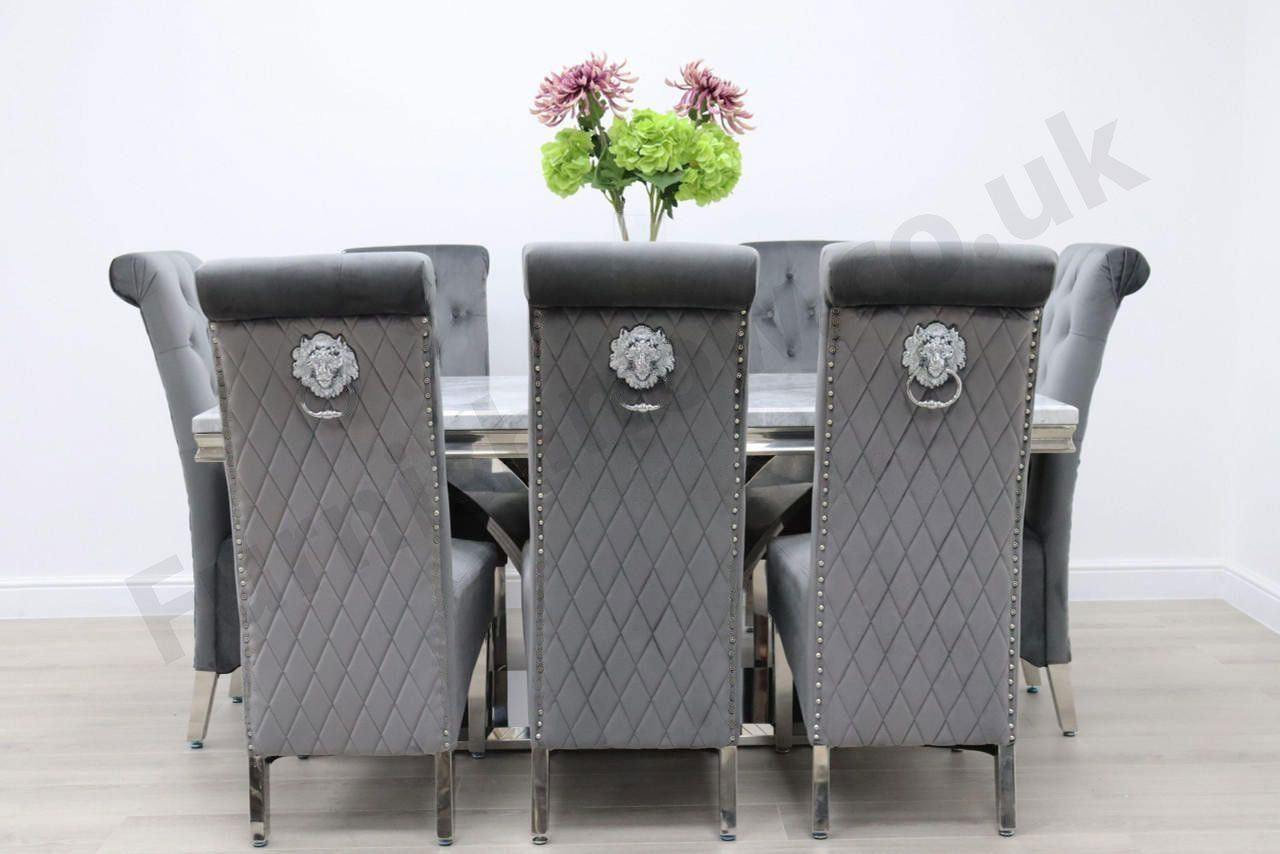 Sicily Table & 8 Leon Chairs