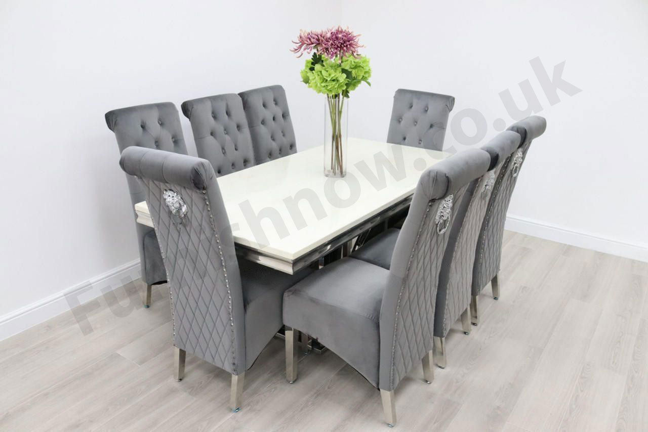 Sicily Table & 8 Leon Chairs