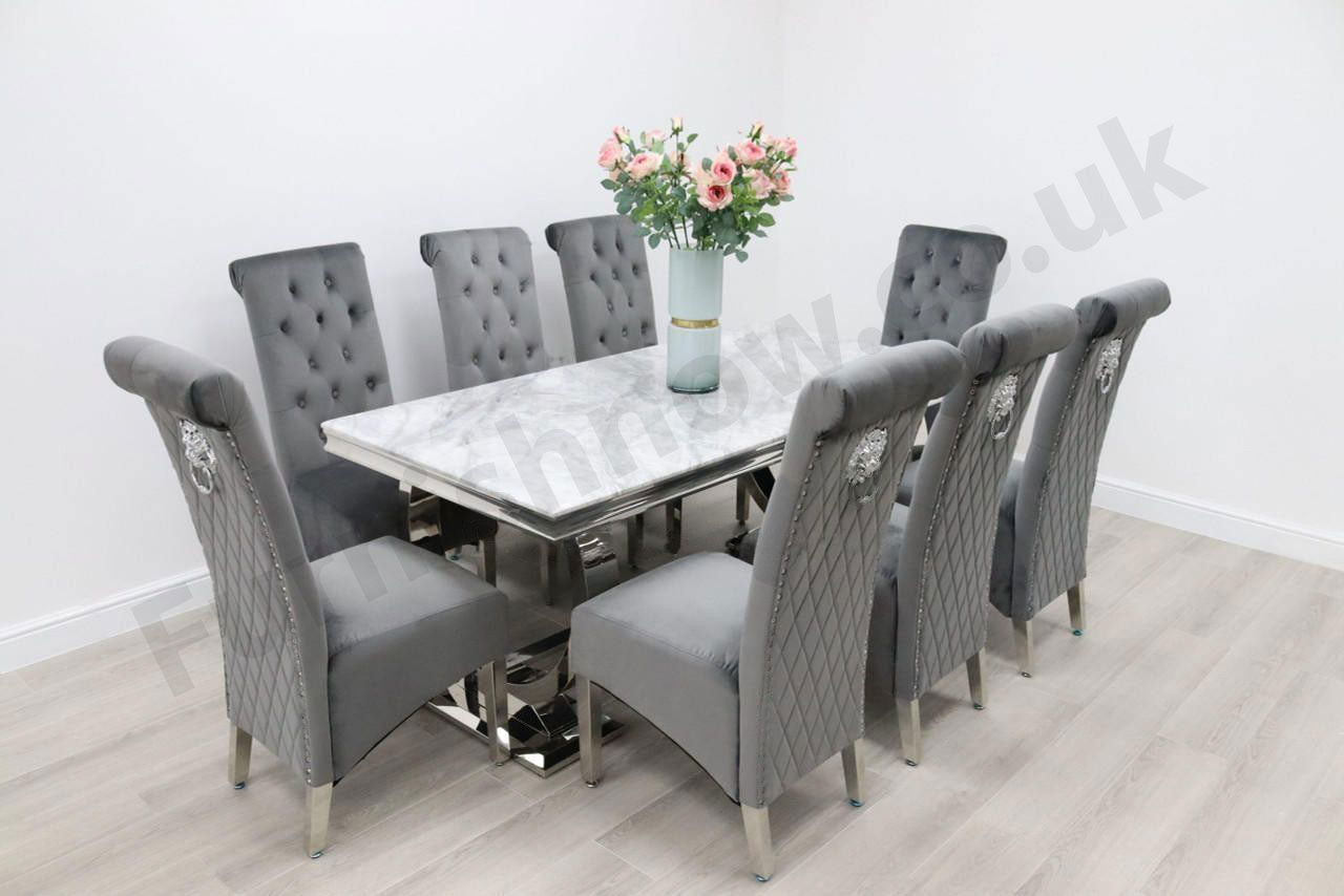 Venice Table & 8 Leon Chairs