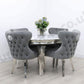 1.3m Round Rome & 4 Valencia Chairs