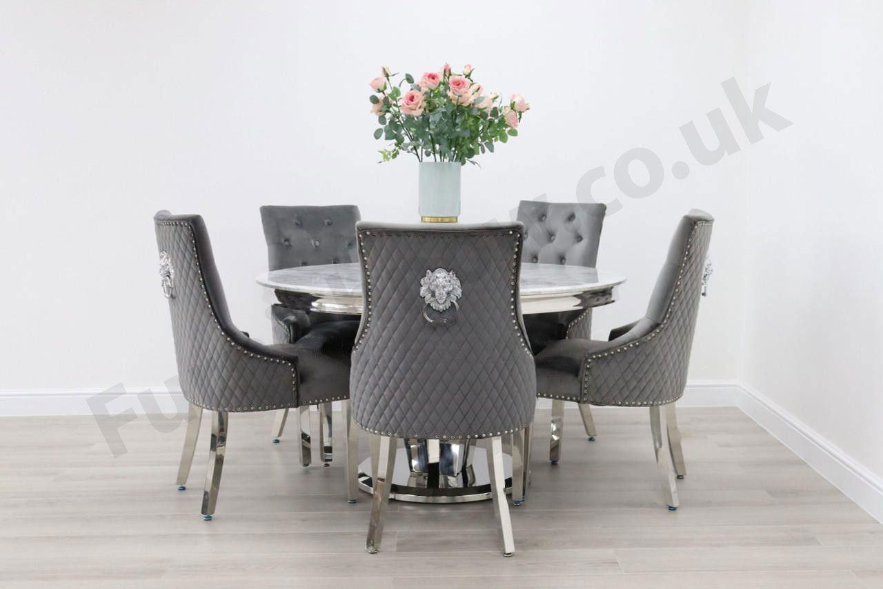 1.3m Round Sorrento & 4 Madrid Chairs