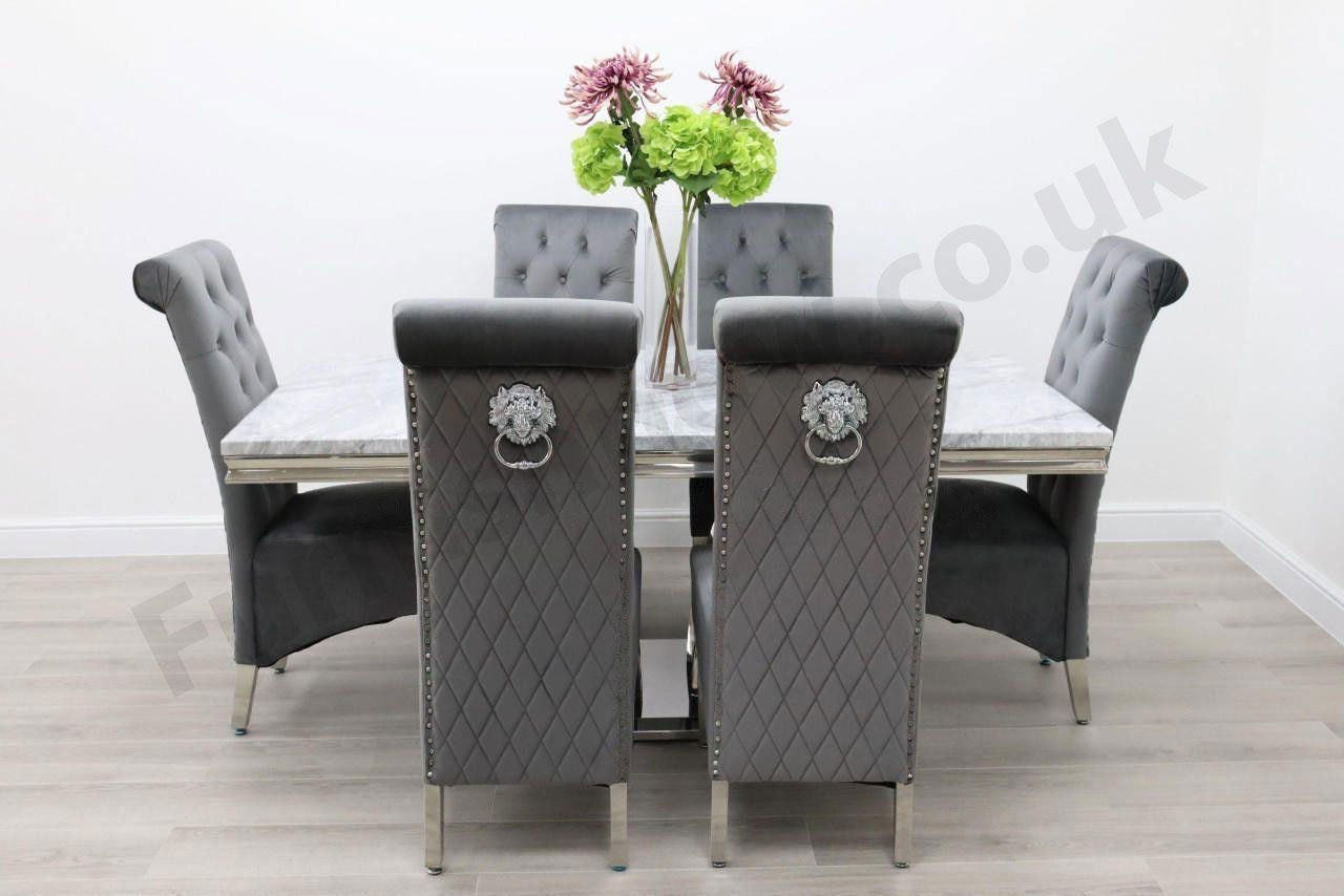 Sicily Table & 6 Leon Chairs