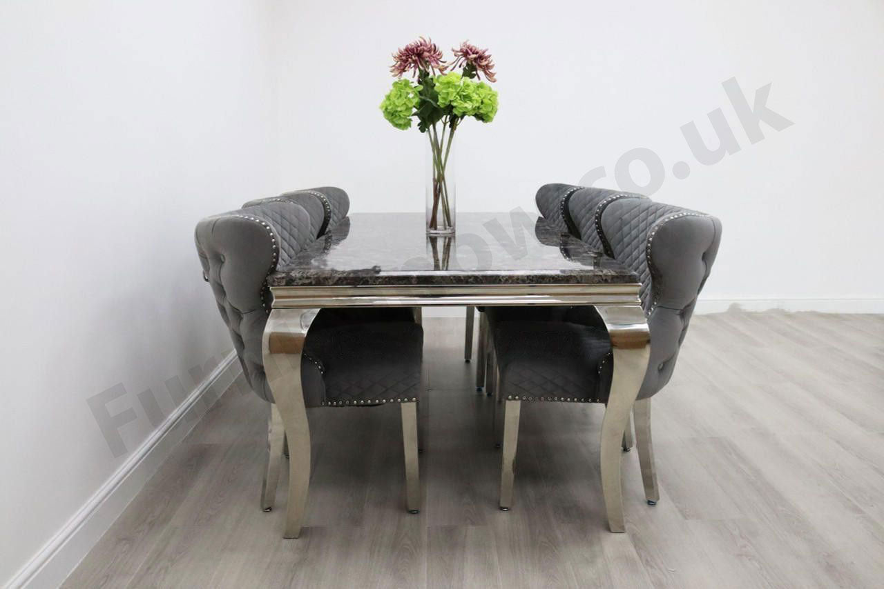 2m Rome & 6 Valencia Chairs