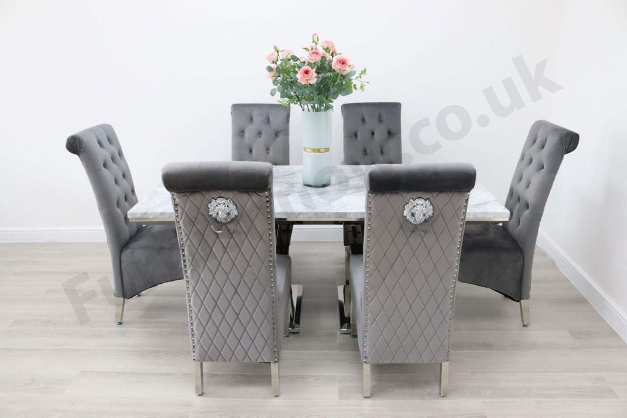 Sorrento Table & 6 Leon Chairs