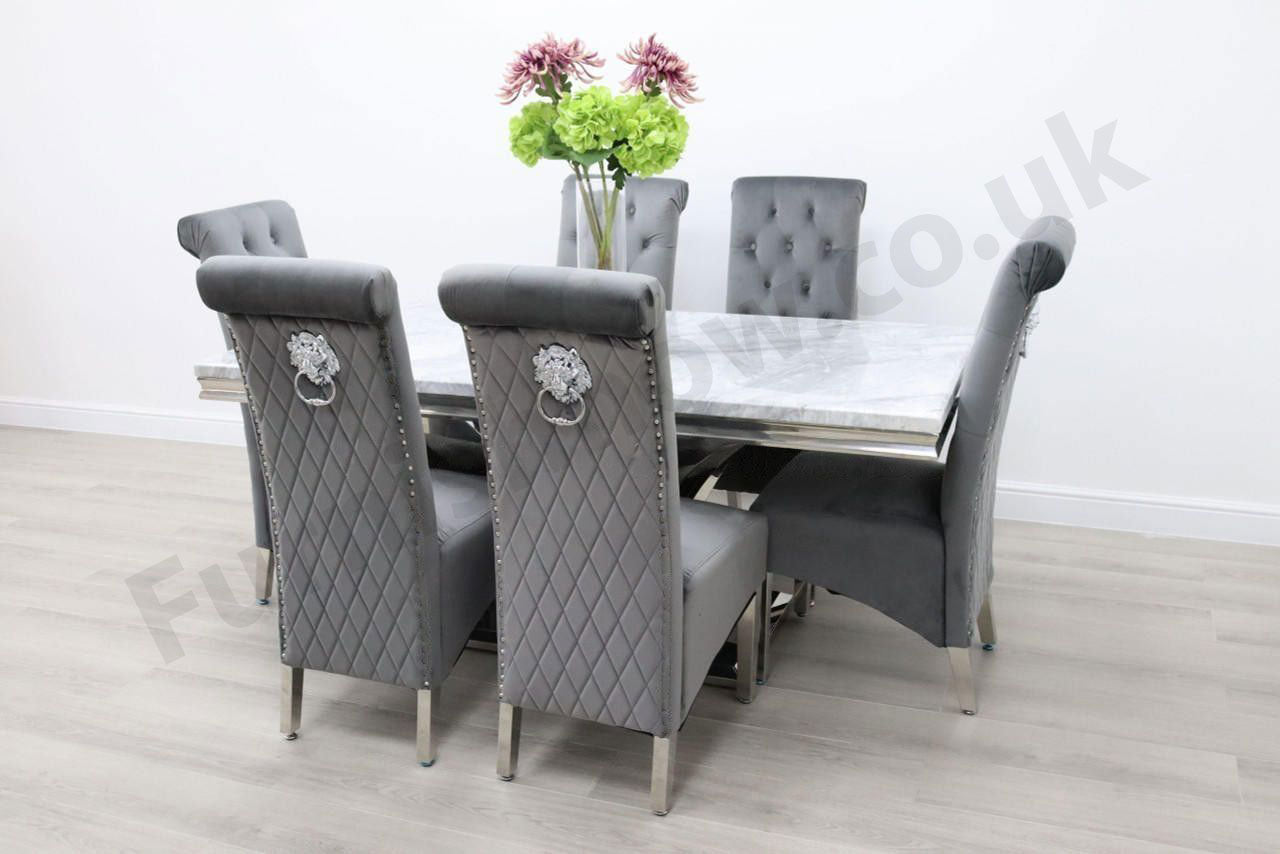 Sicily Table & 6 Leon Chairs