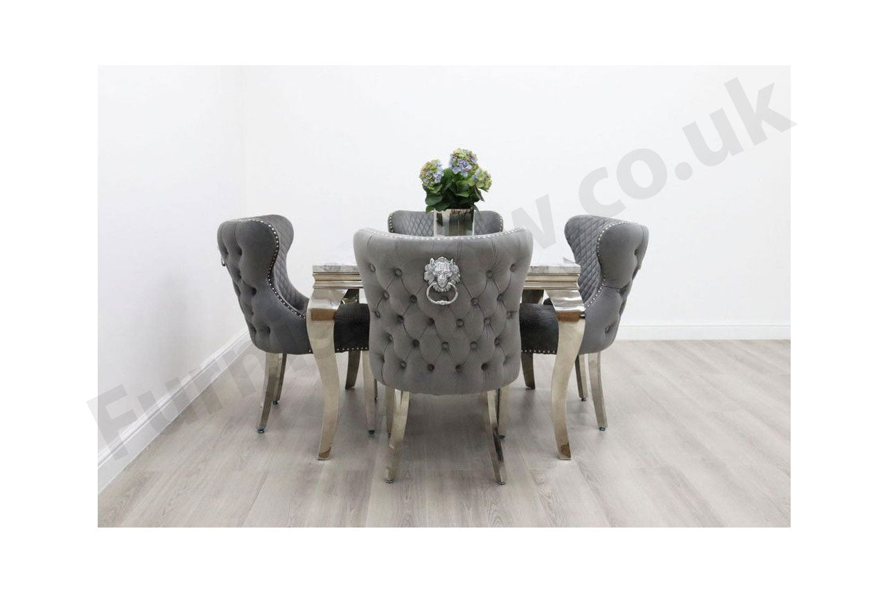 1m Rome & 4 Valencia Chairs