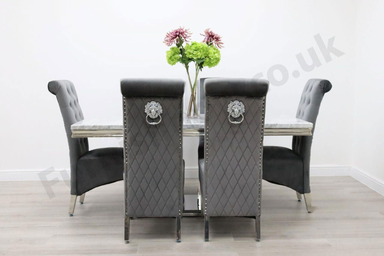 Sicily Table & 6 Leon Chairs