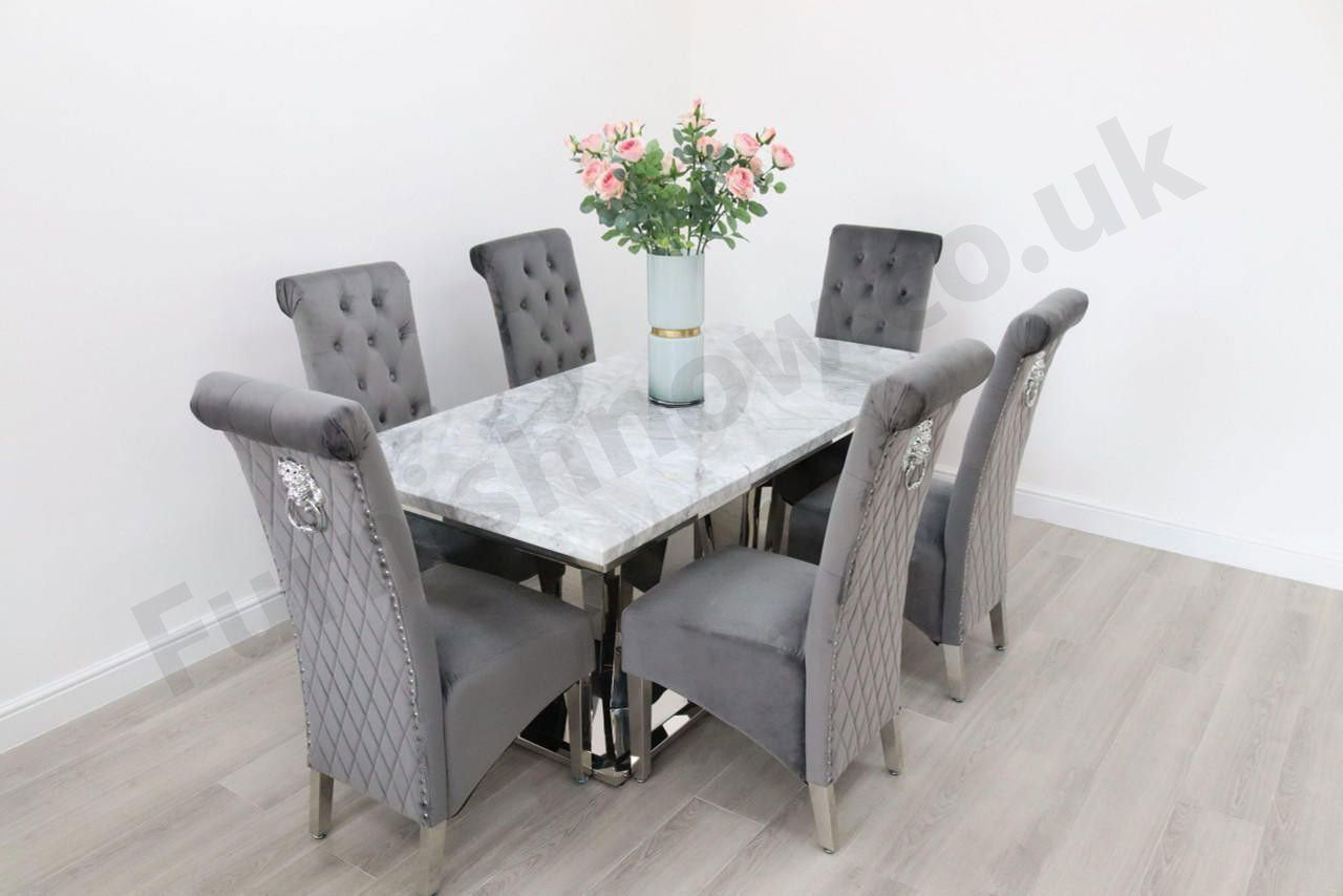 Sorrento Table & 6 Leon Chairs