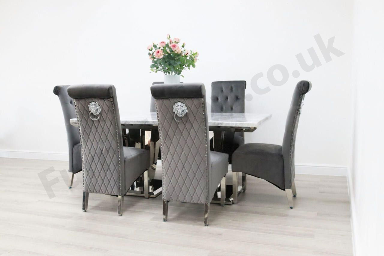 Sorrento Table & 6 Leon Chairs