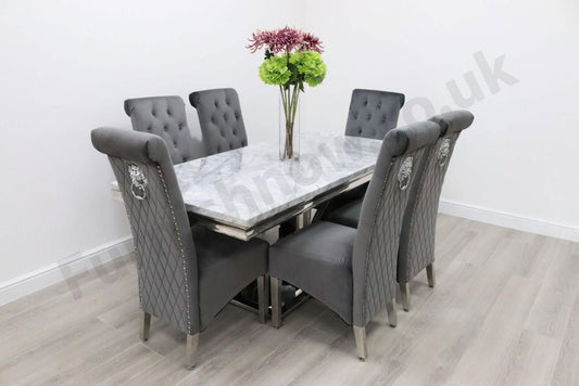 Sicily Table & 6 Leon Chairs