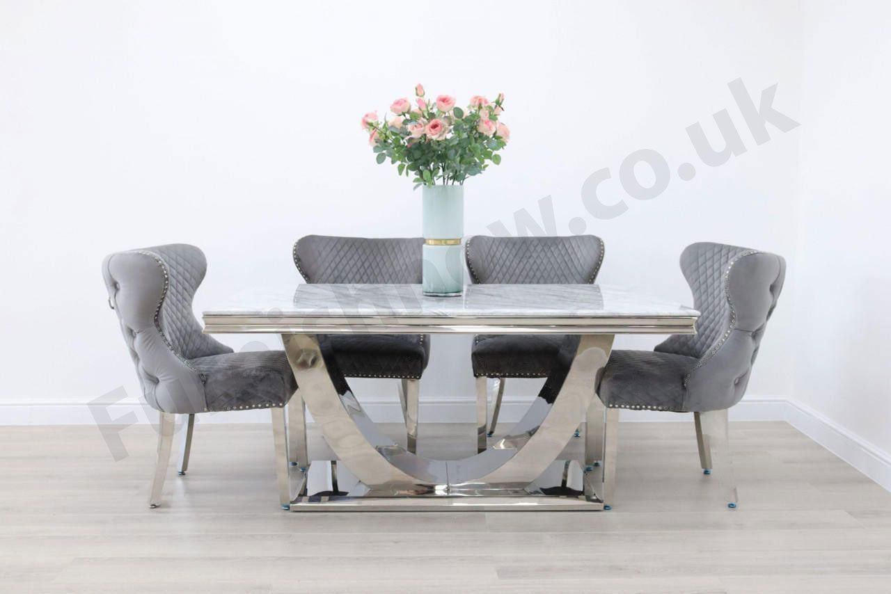 Naples Table & 4 Valencia Chairs