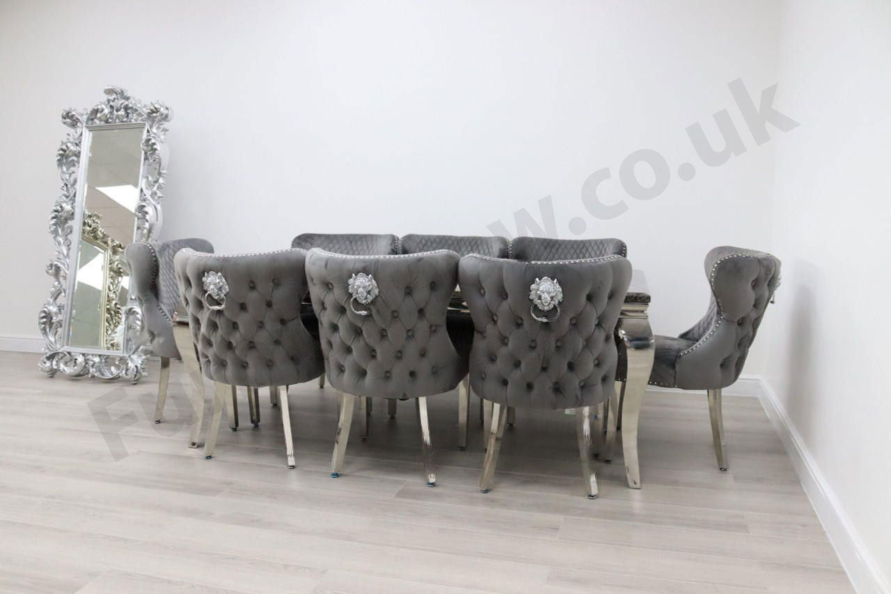 2m Rome & 8 Valencia Chairs