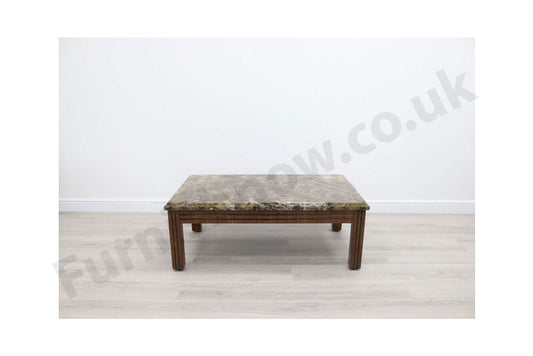 Lyon Brown Marble Effect Coffee Table