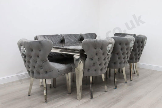 2m Rome & 8 Valencia Chairs